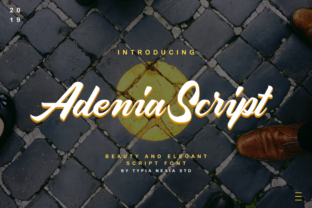 Adenia Script: A Bold Handwritten Font with Urban Edge and Authentic Charm