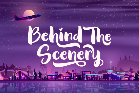 Behind the Scenery: A Handwritten Font with Purposeful Charm