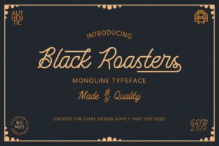 Black Roasters: A Vintage Handwritten Font That Commands Attention