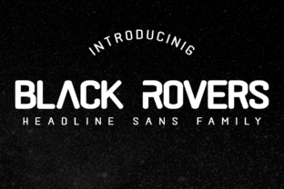 Black Rovers Family: Clean, Confident Typography for Real Work