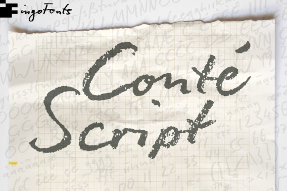 Conté Script Plus: Authentic Handwritten Typography