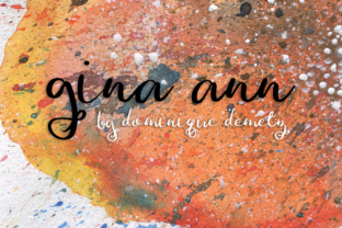 Gina Ann Font: A Handwritten Typeface That Brings Personality and Boldness to Every Design