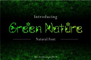Green Nature: Where Botanical Elegance Meets Timeless Typography