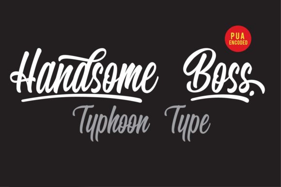 Handsome Boss Font: A Bold, Handwritten Typeface Full of Authentic Charm