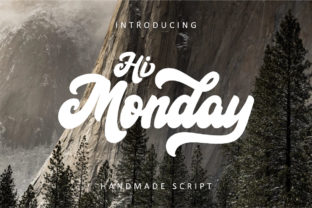 Hi Monday: A Bold Handwritten Font Inspired by Classic Calligraphy