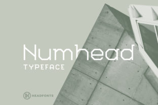 Numhead: A Bold, Modern Sans Serif Font