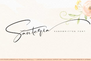 Santeria: A Contemporary Handwritten Font with Luxurious Craftsmanship