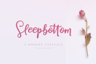 Sleepbottom: A Handwritten Font with Romantic Swashes for Thoughtful Design Choices