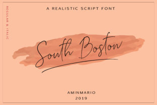 South Boston: A Light Handwritten Font