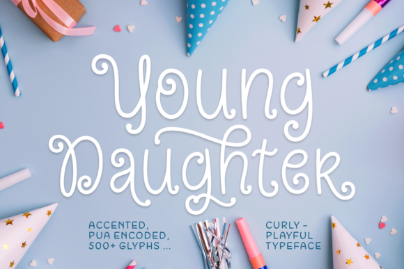 Young Daughter: A Handwritten Font That Balances Charm and Confidence